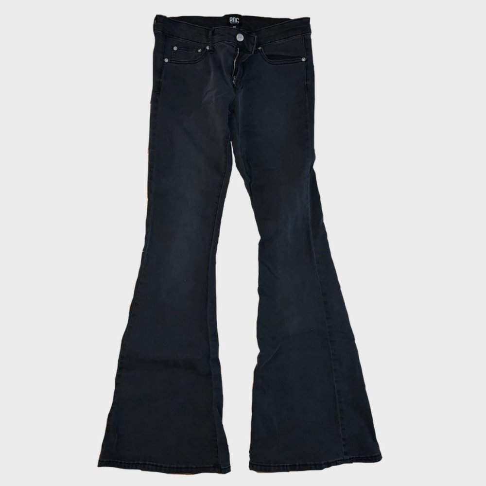 Black Low Rise Urban Outfitters Flare Jeans